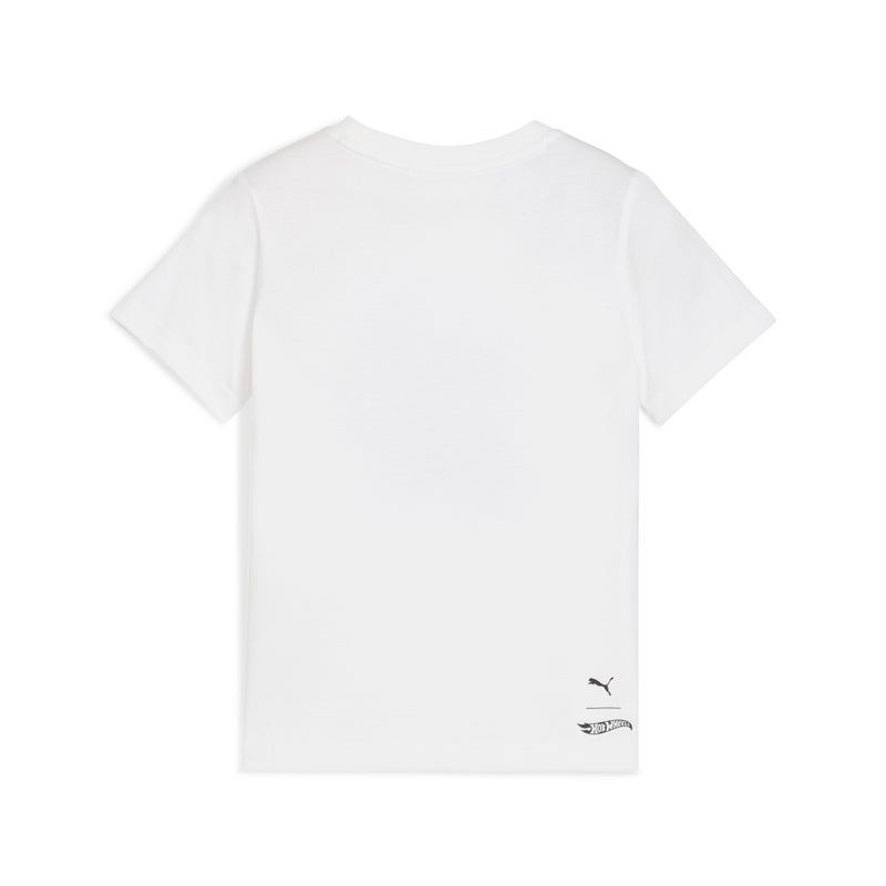 PUMA x HOT WHEELS Graphic Kids Boys White T-Shirt - Image 5